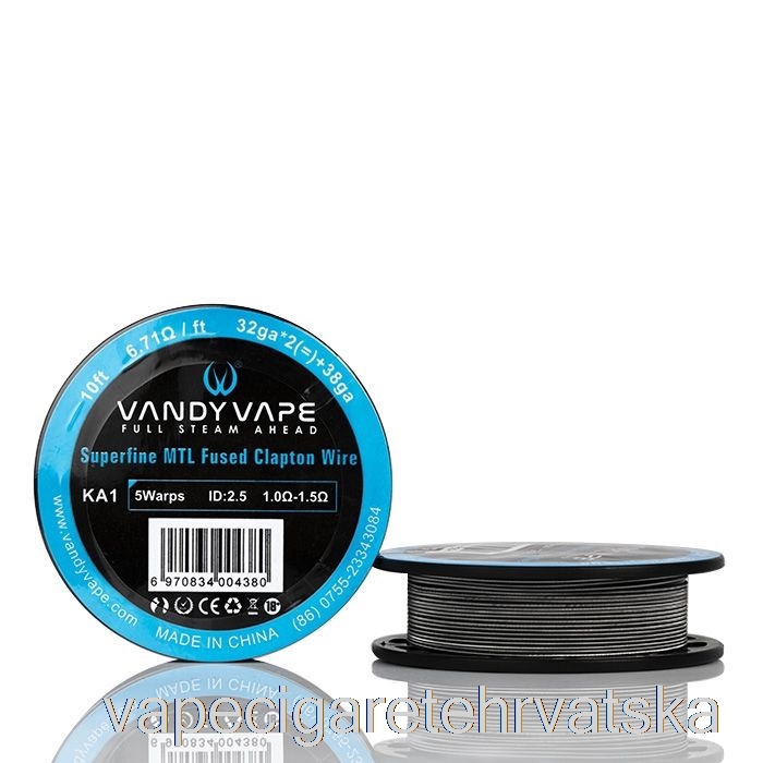 Vape Hrvatska Vandy Vape Superfine Mtl Wire Spools - 10ft 6.71ohm A1 Fused Clapton Wire
